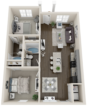 Two Bedroom / Two Bath